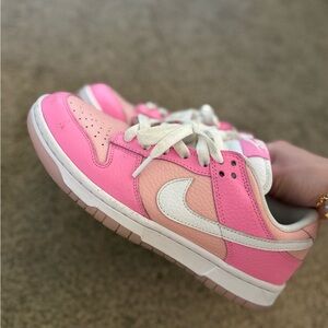 Nike Women's Pink and White Sneakers